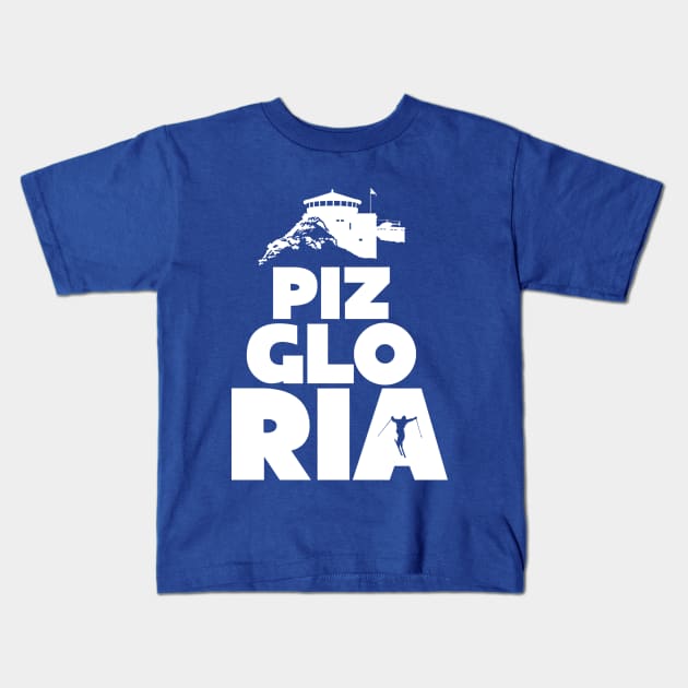 Piz Gloria Kids T-Shirt by VectorVectoria